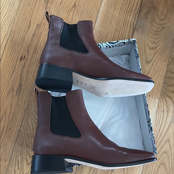 J. McLaughlin Terrazzo Brown Ankle Boots - Picture 5 of 6
